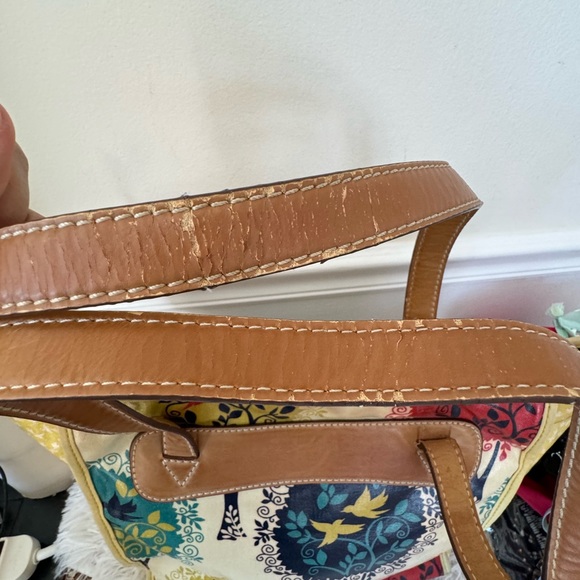 Fossil Key-Per Print Coated Canvas Tote - Picture 10 of 11